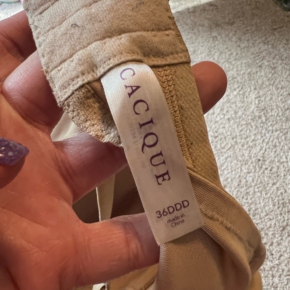 Cacique Tan Full Coverage Bra with Molded Cups - Picture 3 of 3